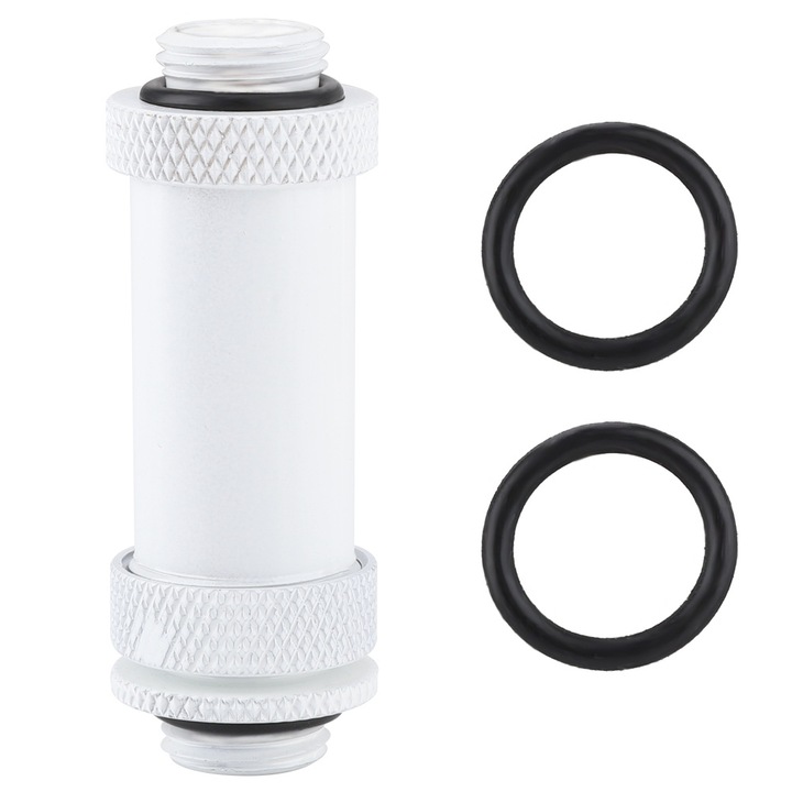 G1/4 SSJD sárgaréz tágulási csuklós adapter csatlakozó számítógépes vízhűtéshez fehér 41-69mm