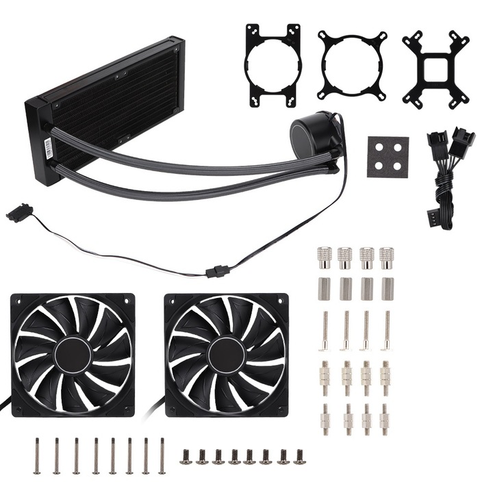 Ventilator racire CPU Jormftte 4pin, compatibil GS63/GS63VR/GS73/GS73VR, dimensiuni mici, aluminiu, usor de instalat