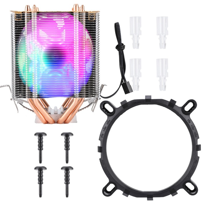 Ventilator racire CPU GPU 4 Pin Jormftte pentru laptop, eficienta imbunatatita, material durabil, dimensiuni mici