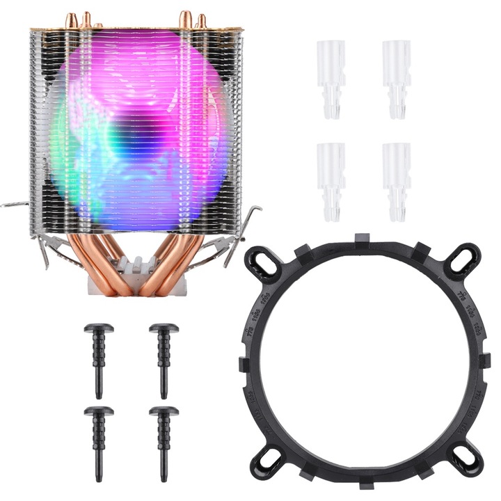 Racitor din aluminiu Jormftte P55 x 6 x 120, culoare albastra, pentru CPU si amplificatoare