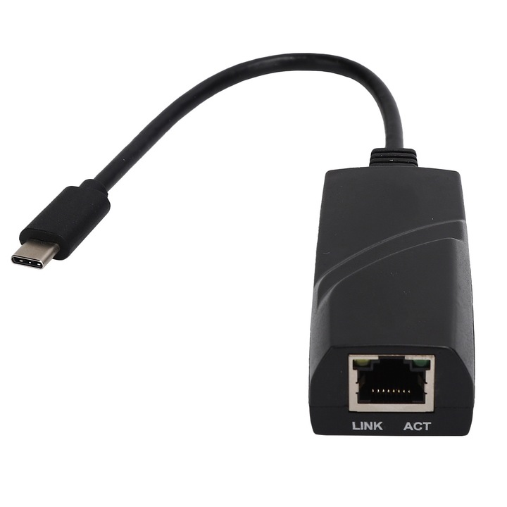 Placa de retea USB Jormftte 10/100 Mbps, compatibila cu Windows si Linux, plug and play