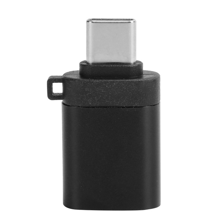 Adaptor USB 3.0 Femel la Type-C, Jormftte, functie de incarcare si transfer de date, negru