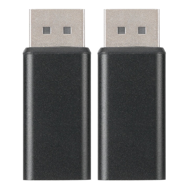 Adapter, Jormftte, DP-HDMI, 2 darabos készlet, 1080P, kompakt kialakítás, fém
