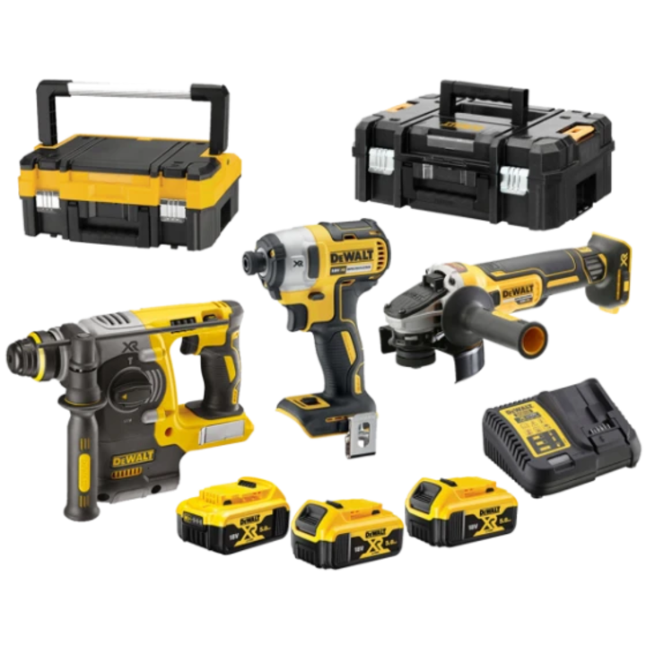 Set 3 scule electrice cu acumulatori DeWalt DCK305P3T