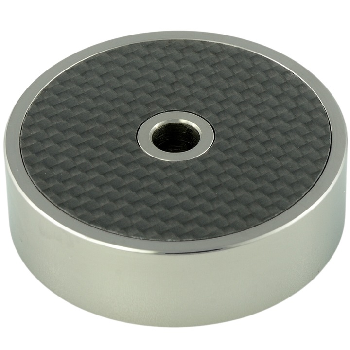 Stabilizator de discuri de vinil din otel inoxidabil + fibra de carbon, Xangsane, 236 grame