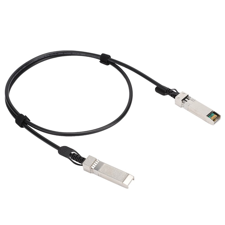 SFP-SFP kábel 25Gbps, Jormftte, 1m, PVC, fekete