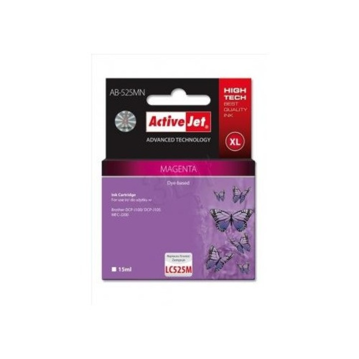 ActiveJet (Brother LC525M) Tintapatron Magenta (368805)