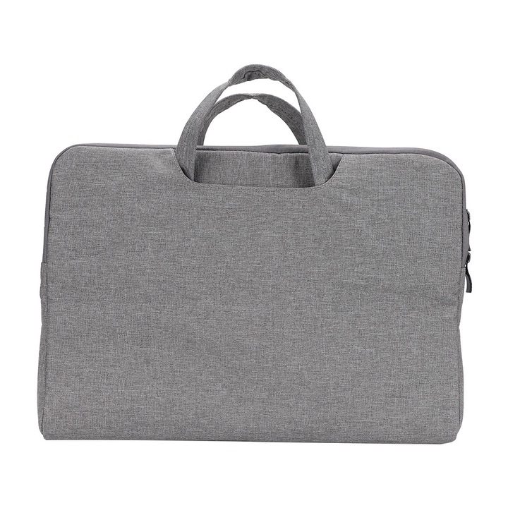 Jormftte 14 hüvelykes laptop táska, vízálló, ütésálló, világosszürke