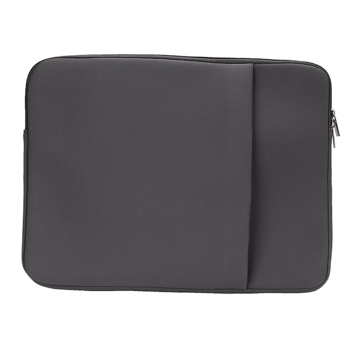 Jormftte laptop táska, ultravékony, 15.6 hüvelykes, szürke, puha és tartós anyag, elegáns design