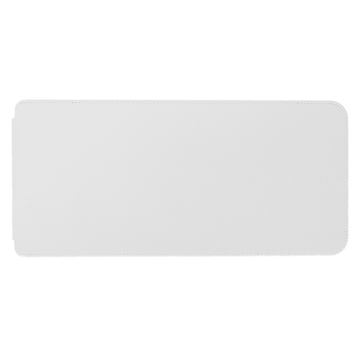 Jormftte vezeték nélküli billentyűzettok, 30x14x1cm, PU bőr, könnyű, karcálló, fehér