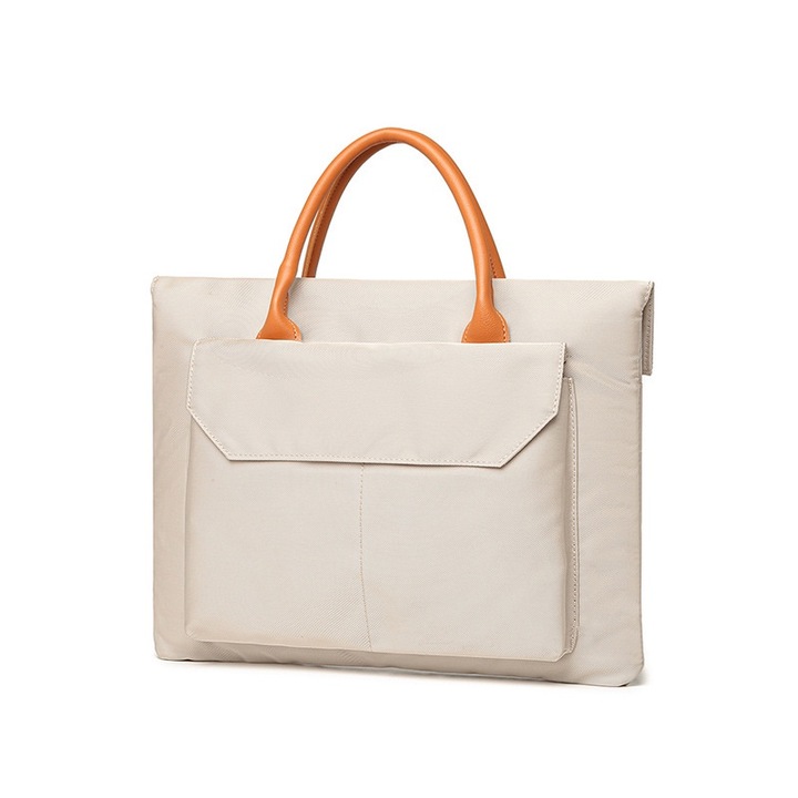 Jormftte nagyméretű laptop táska, rózsaarany, irodába és utazáshoz, 13.3-14 hüvelyk