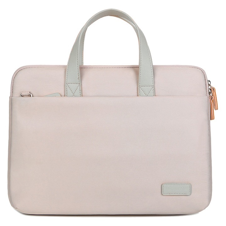 Jormftte laptoptáska, nagy kapacitású, karcálló, khaki színű, 13in-14.1in