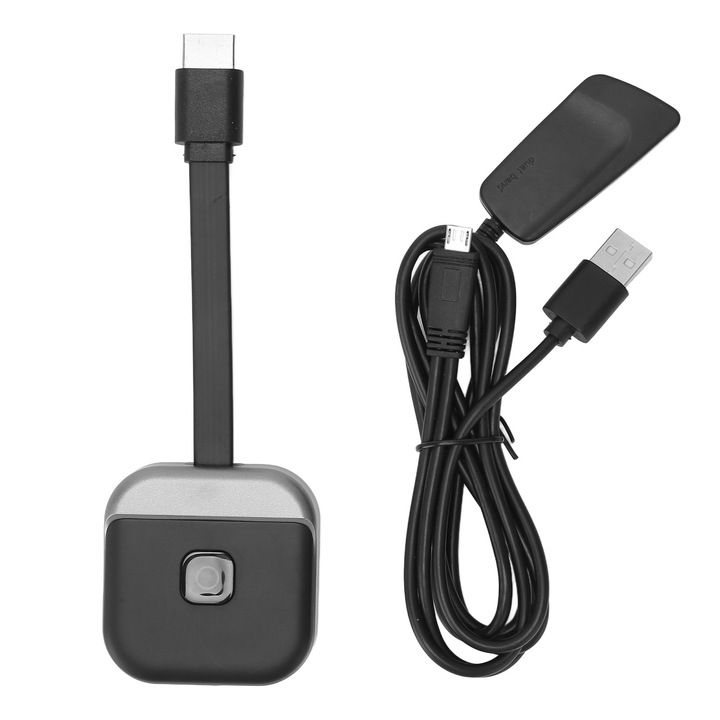 Jormftte 4K HD vezeték nélküli adapter, 2.4/5GHz WiFi támogatás, univerzális kompatibilitás