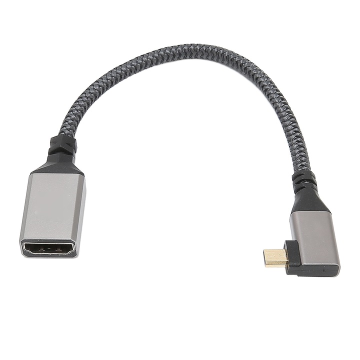 Jormftte 4K 60Hz HD Multimédiás Kábel, 0.2m, Male-Female, tartós anyag