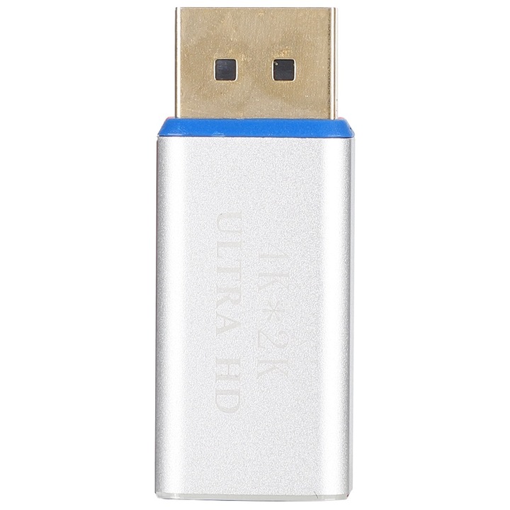 Jormftte DP-HDMI adapter, 4K, 2 audio csatorna, ezüst-kék