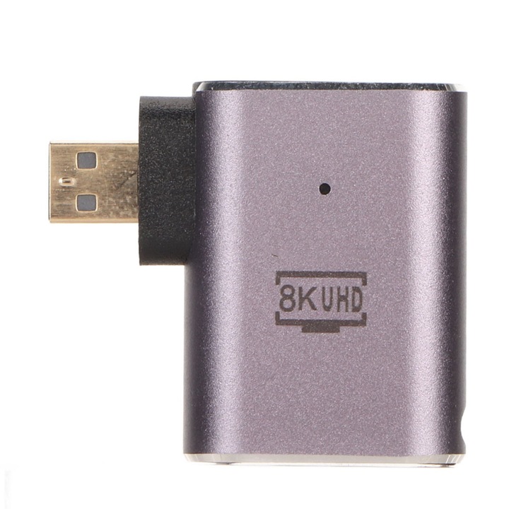 Adapter hegy D Jormftte, 8K, micro HDMI - HDMI, kompakt, 48Gbps