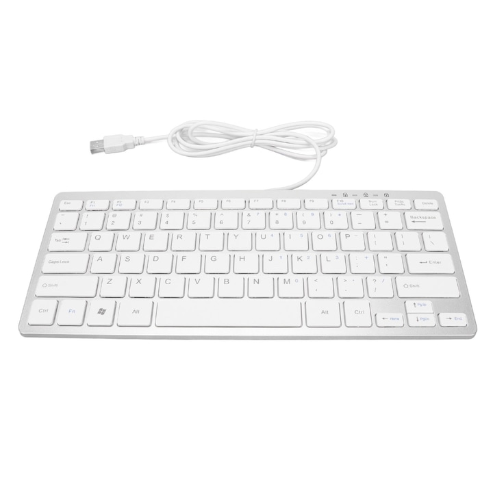 Tastatura Jormftte 107 Taste Wireless 2.4G, Waterproof, Dustproof, Violet, Portabila