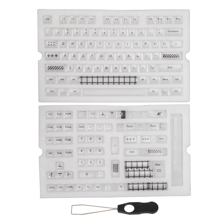 Set 110 capace de taste PBT cu sublimare, Jormftte, tema chineza, rezistente la uzura, pentru tastaturi mecanice