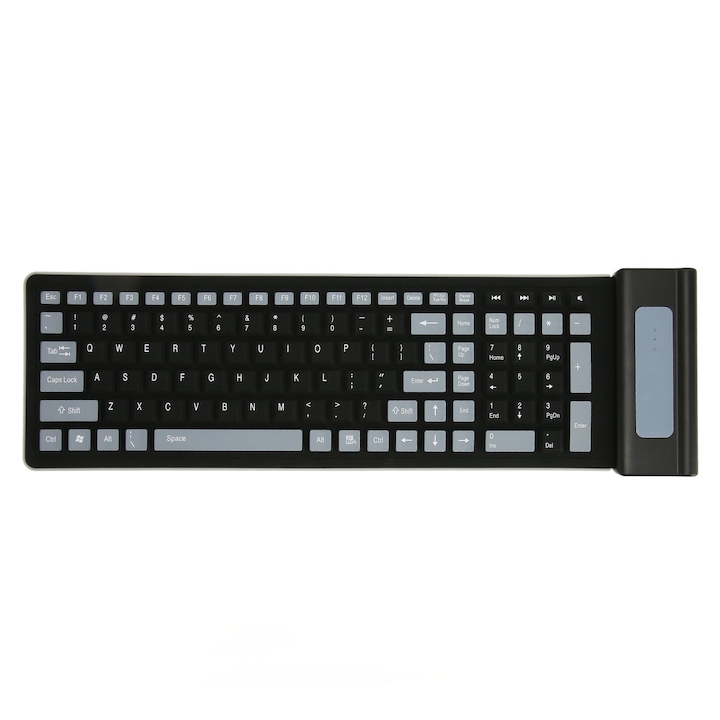 Tastatura numerica wireless, Jormftte, N970 aliaj de aluminiu, 28 taste, Bluetooth si USB HUB, 121x100x112.5mm, gri
