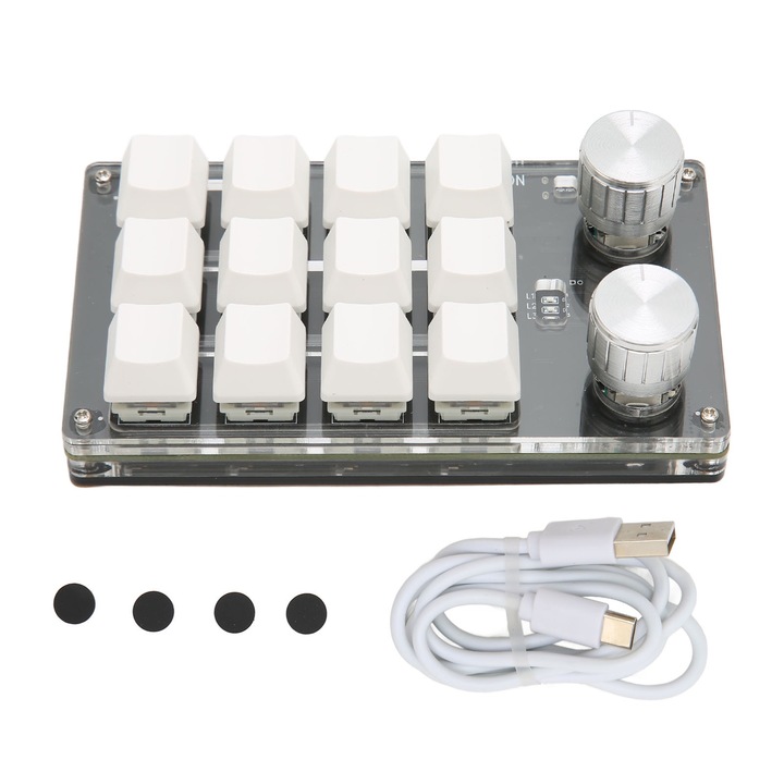 Kit tastatura mecanica DIY 68 taste, Jormftte, 65%, wireless 2.4G, mov