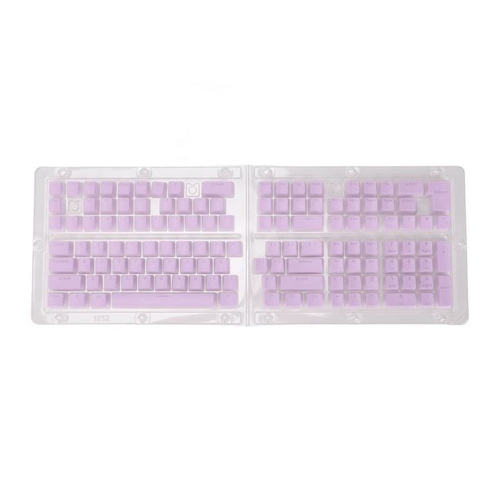 Tastaturi cu 132 de taste ABS OEM Supramulare inaltime Turnare prin injectie Design ergonomic Tastaturi DIY Litere transparente albastre albe