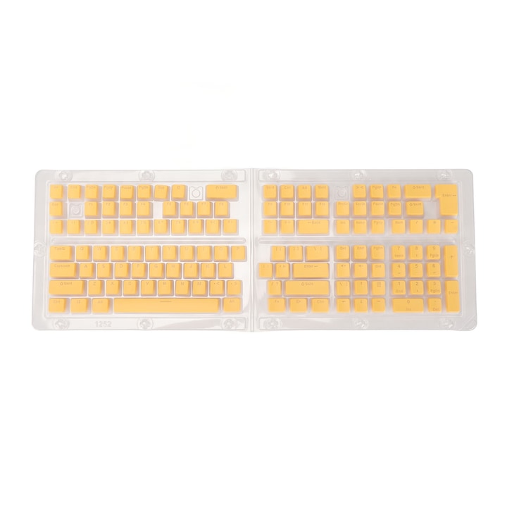 Set tastatura si mouse wireless Jormftte, 86 taste, design retro, colorat, verde