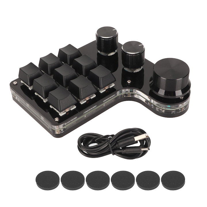 Capace tastatura PBT 113 taste, Jormftte, design ergonomic, rezistenta la ulei, multicolor