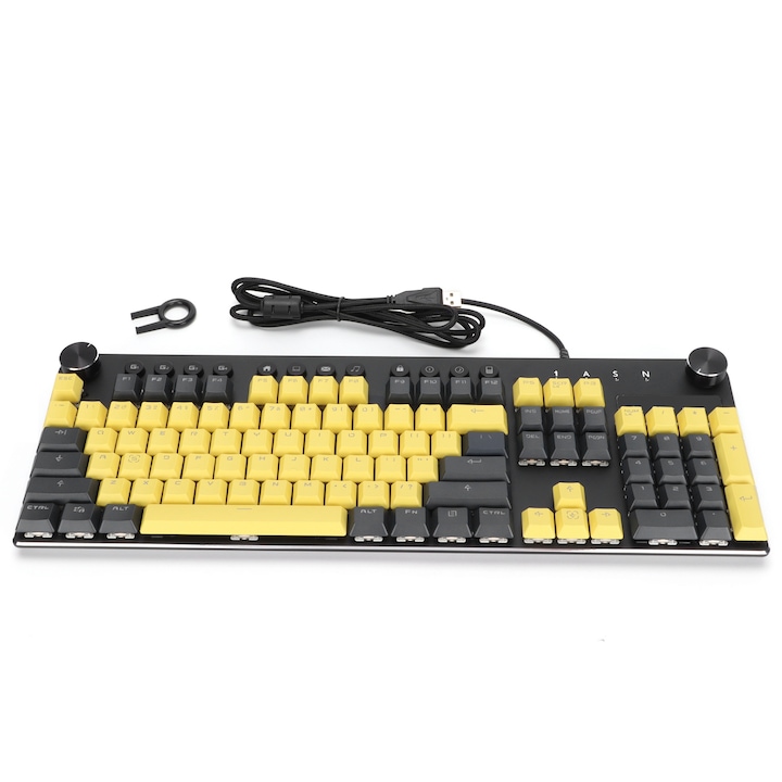 Tastatura Jormftte, 107 taste, pliabila, waterproof, multicolor, USB, 2.4G Wireless
