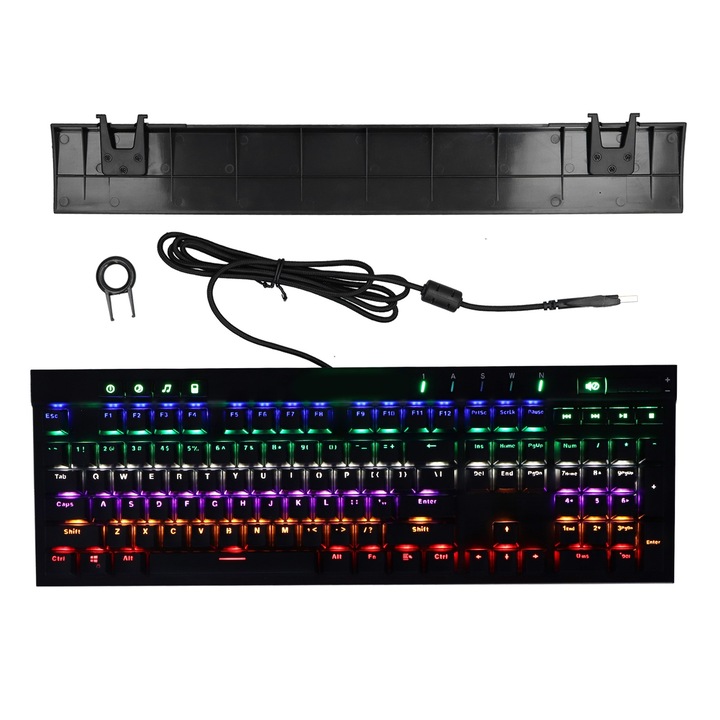 Tastatura Bluetooth Jormftte GK018, pliabila, cu carcasa din piele PU, 40 ore autonomie, compatibila iOS/Android/Windows