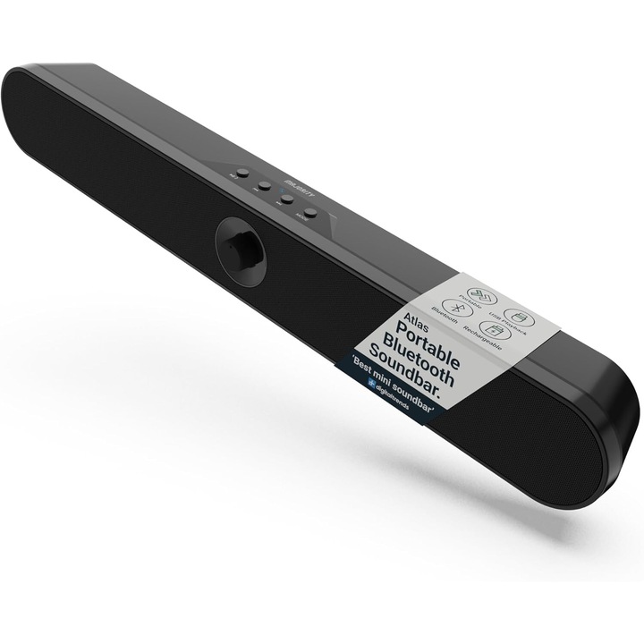 Soundbar Majority, Atlas, Bluetooth, PC, Wireless, AUX, 20 W, черен