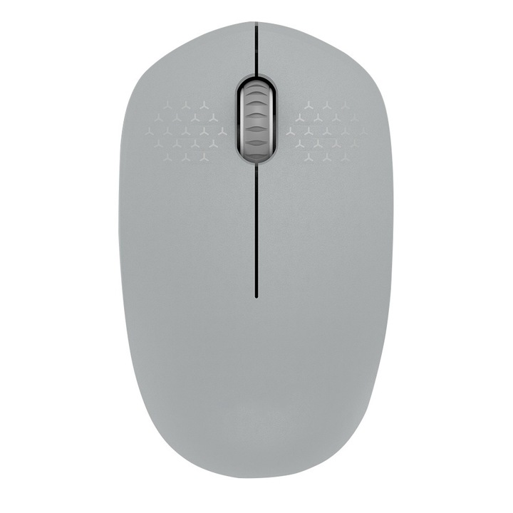 Безжична мишка 2.4G, 3 бутона, 1600 DPI, сива