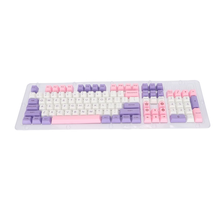 Switch-uri mecanice pentru tastatura, Jormftte, set de 30 bucati, impermeabile, baza neagra, alba