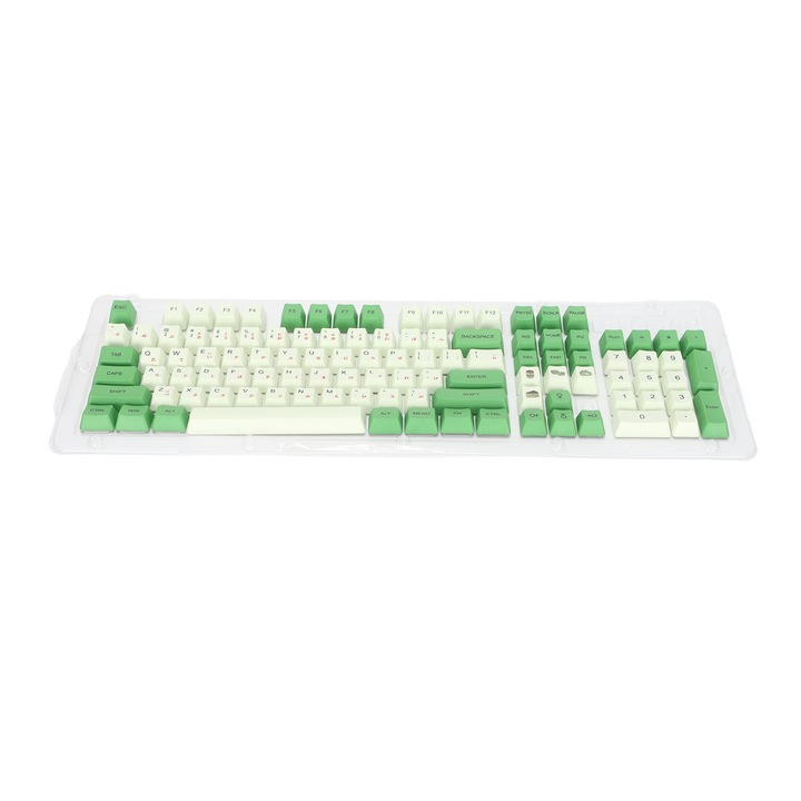 Set tastatura si mouse wireless Jormftte, 78 taste, design ergonomic, buton mut, argintiu