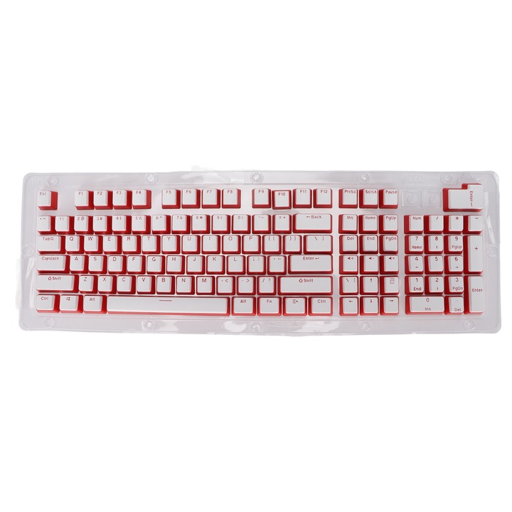 Tastatura numerica wireless Jormftte, 22 taste, tip C, alb, portabila