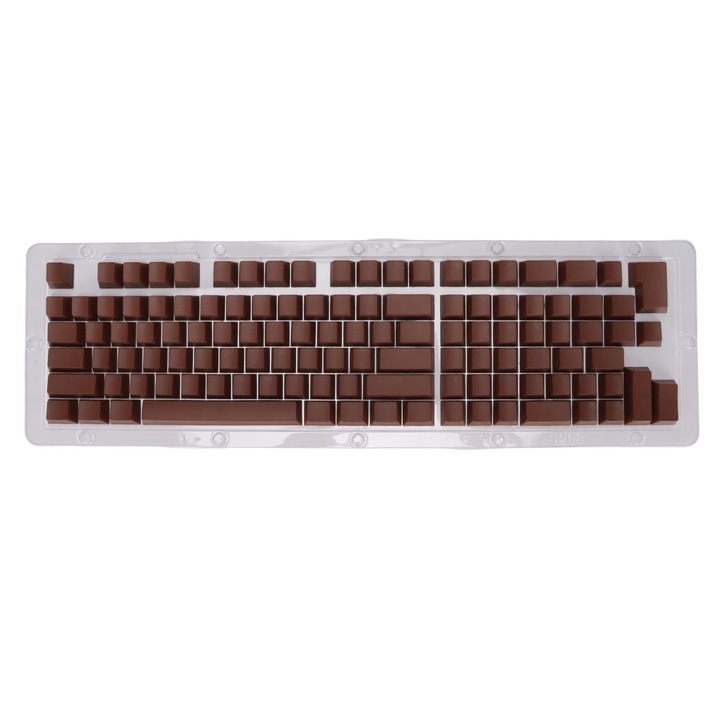 Tastatura mecanica Jormftte, 104 taste, comutatoare albastre, iluminare RGB, design ergonomic, alb-albastru