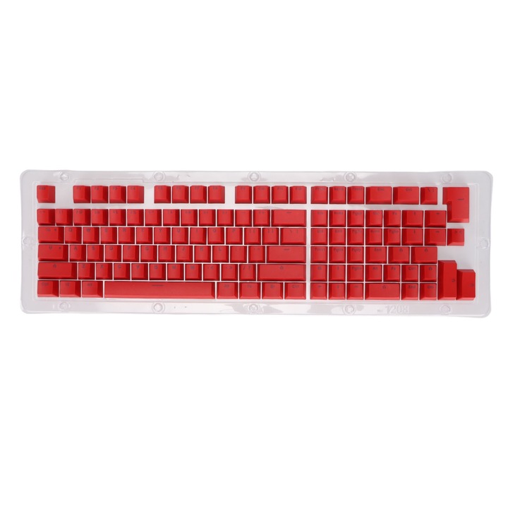 Tastatura mecanica Jormftte, 104 taste, N-Key Rollover, tip C, ergonomica, iluminare RGB