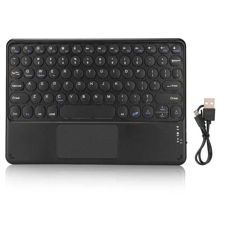 Tastatura de gaming Jormftte, 61 taste, iluminare RGB, 5 niveluri de ajustare, cablu USB