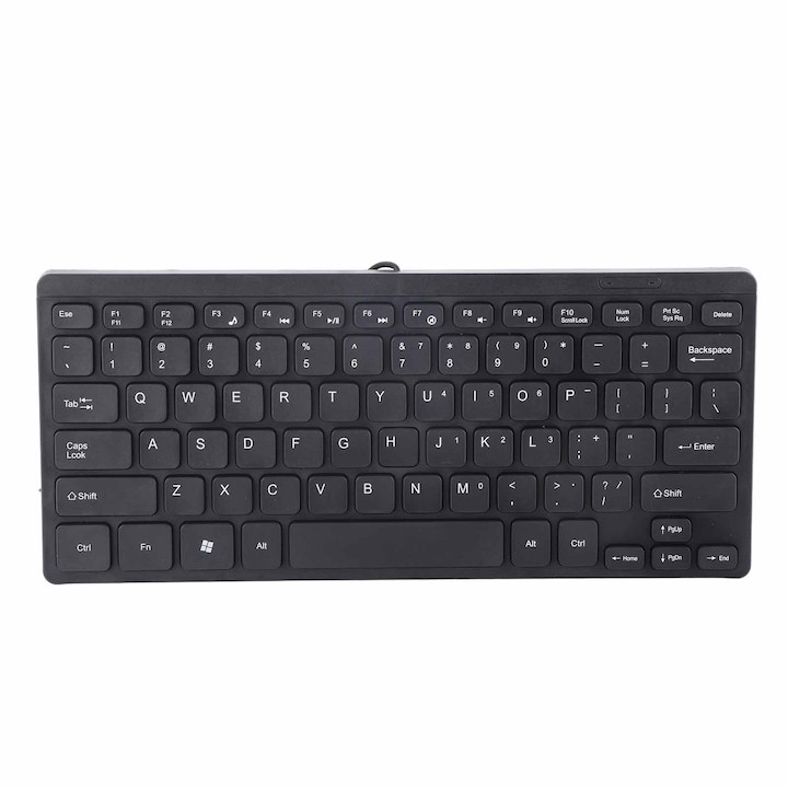 Tastatura mecanica wireless Jormftte 68 taste, iluminare dinamica RGB, comutator albastru, neagra