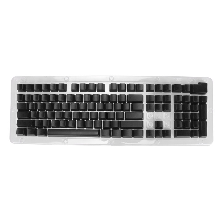 Tastatura Jormftte USB, 108 taste, design subtire, rezistent la uzura, culoare neagra
