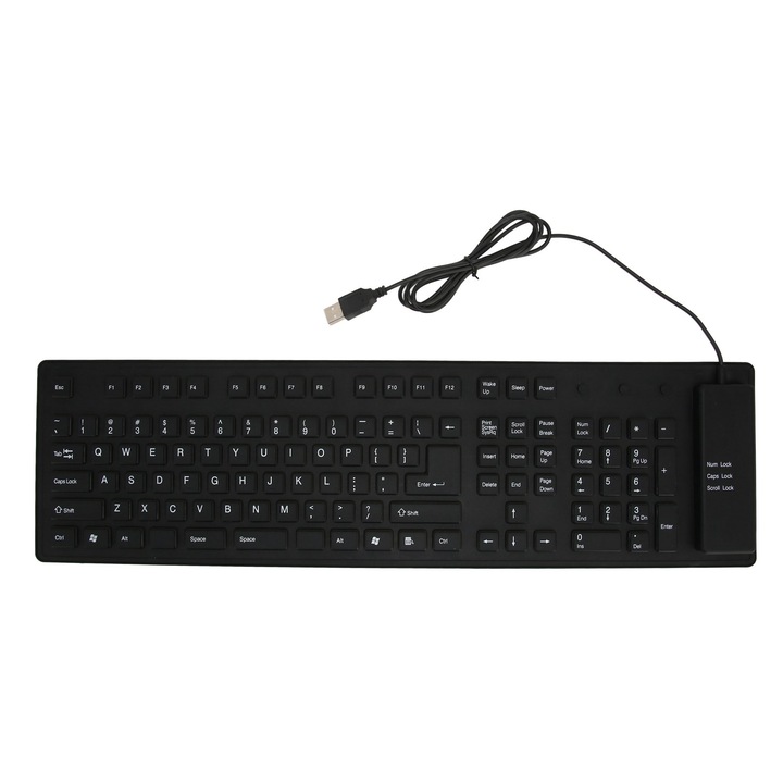 Tastatura mecanica Jormftte, 60%, conectare wireless 2.4Ghz si USB, switch-uri Kailh MX, iluminare RGB, multicolor