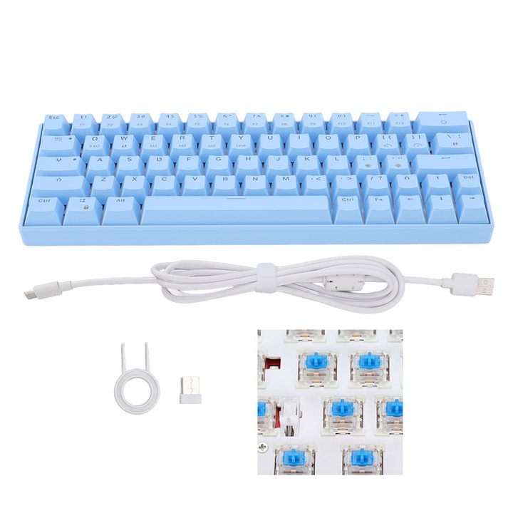 Tastatura portabila Jormftte, pliabila, Bluetooth, cu touchpad, neagra, dimensiuni compacte