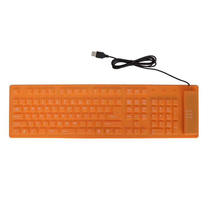 Tastatura mecanica Jormftte 104 taste, iluminare RGB, design ergonomic, rezistent la apa