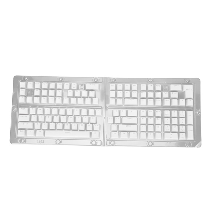 Set de keycaps PBT 106 taste, Jormftte, 2 culori, inaltime OEM, verde