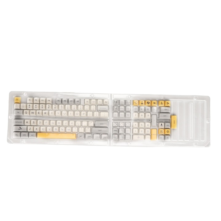Tastatura pliabila Jormftte, 108 taste, impermeabila, port USB, portabila, portocalie