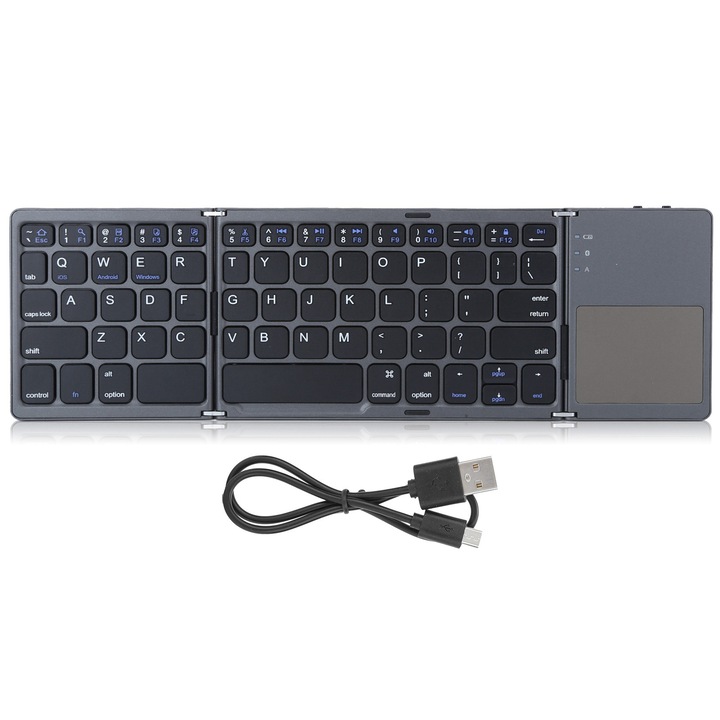 Tastatura Jormftte X100 USB Cablu, Lumina Multicolor, Waterproof, 104 Taste, Neagra