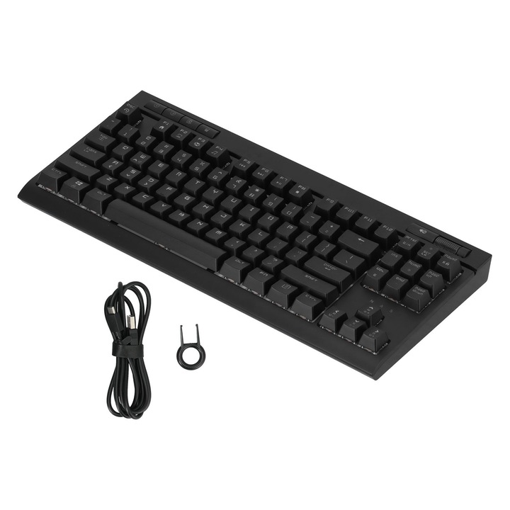 Tastatura wireless Jormftte mini 78 taste ultra subtire portabila alba, compatibila cu iOS, Android, Windows