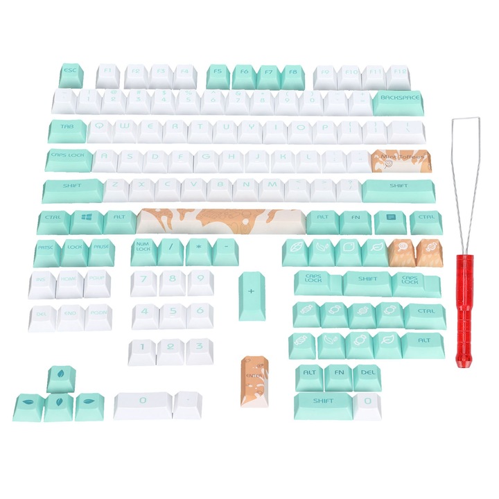Tastatura wireless Jormftte mini 78 taste ultra subtire portabila alba, compatibila cu iOS, Android, Windows