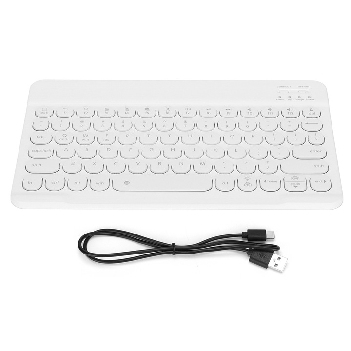 Capace tastatura 130 chei Jormftte ABS doua culori inaltime OEM ergonomic roz