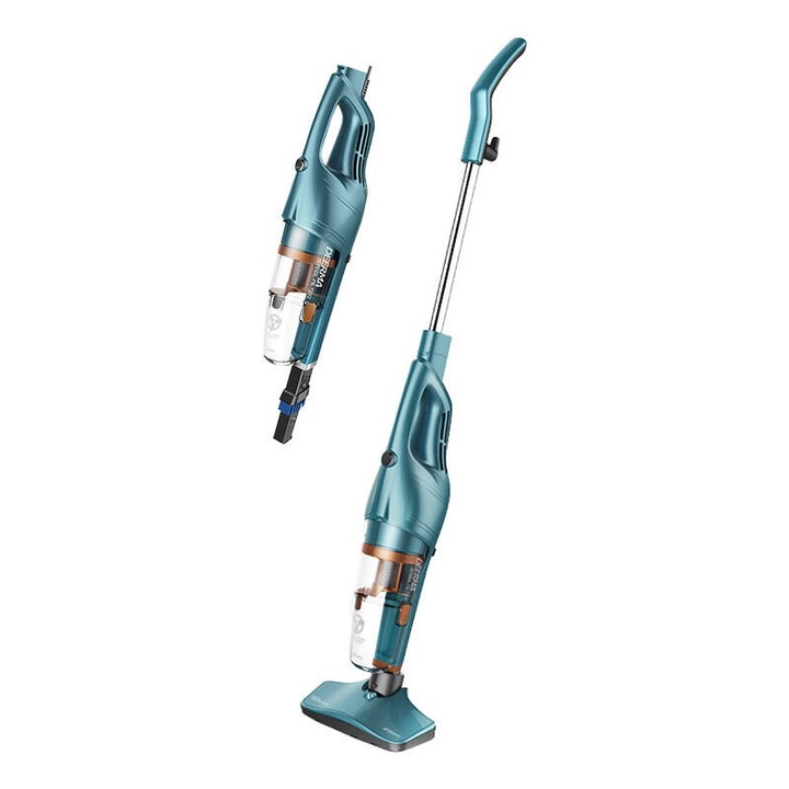 Вертикална прахосмукачка Deerma DX900, 600W, 0.8l, 17 000 Pa, 234x145x1100mm, синя