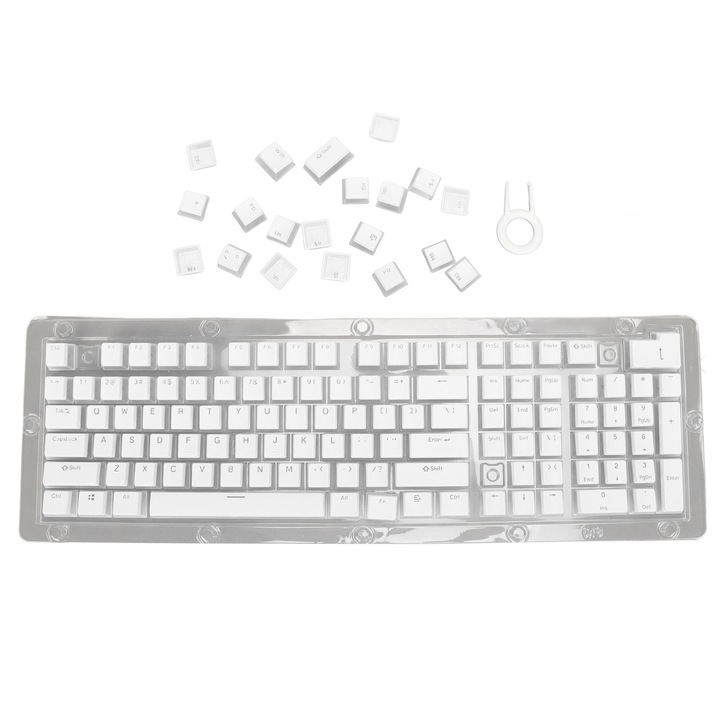 Capac tastatura spacebar Jormftte, multicolor, design cartoon, compatibilitate universala